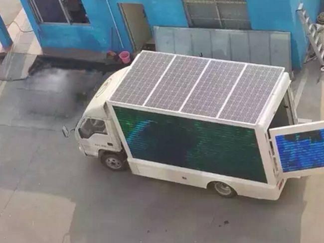 太陽能廣告宣傳車圖片1